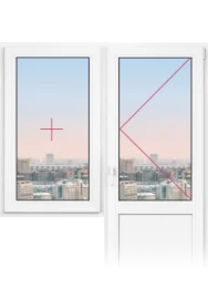 Балконный блок Rehau Intellio 80 1440x2200 - фото - 1