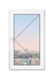 Одностворчатое окно Rehau Geneo 700x800 - фото - 1